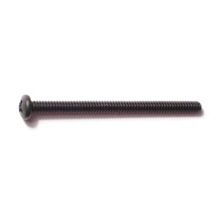 Midwest Fastener #6-32 x 2 in Phillips Pan Machine Screw, Black Oxide Steel, 20 PK 33147